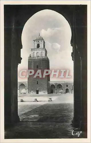 Cartes postales moderne Kairouan minaret de la grande mosquee