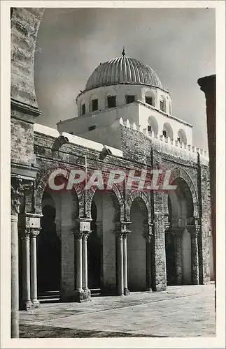 Cartes postales moderne Kairouan grande mosquee vue de l'interieur