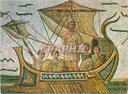 Cartes postales moderne Ulysse mosaique du musee du bardo