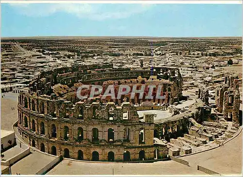 Moderne Karte El djem l'amphitheatre romain