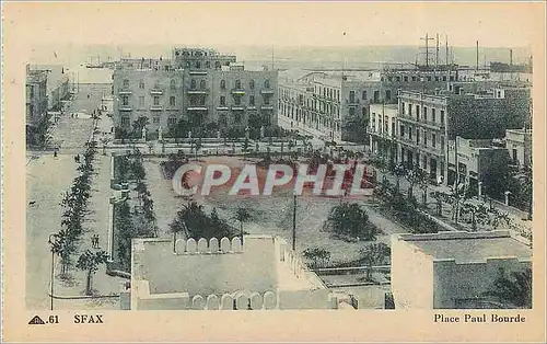 Cartes postales Sfax place paul bourde