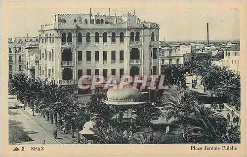 Cartes postales Sfax place jerome fidelle