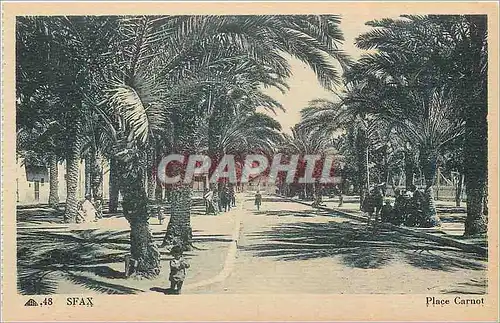 Cartes postales Sfax place carnot