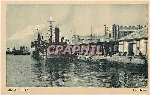 Cartes postales Sfax les quais Bateau