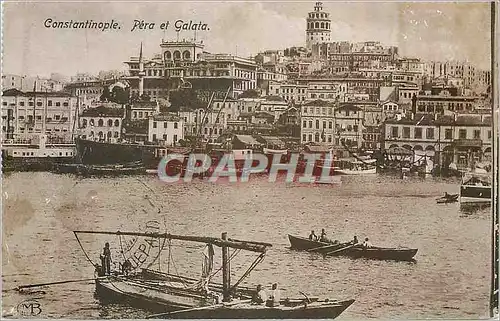 Ansichtskarte AK Constantinople pera et galata Bateaux