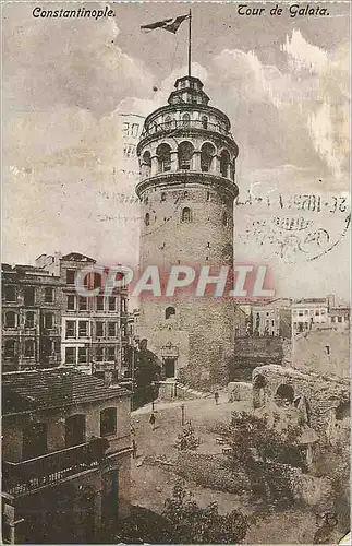 Cartes postales Constantinople tour de galata