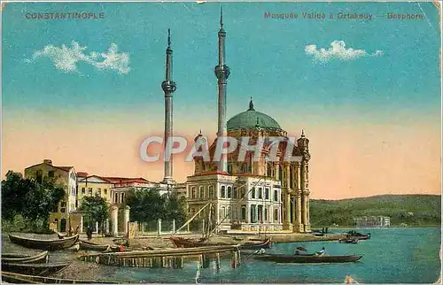 Cartes postales Constantinople mosquee vallee a ortakauy bosphore