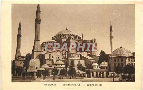 Cartes postales Constantinople art byzantin sainte sophie