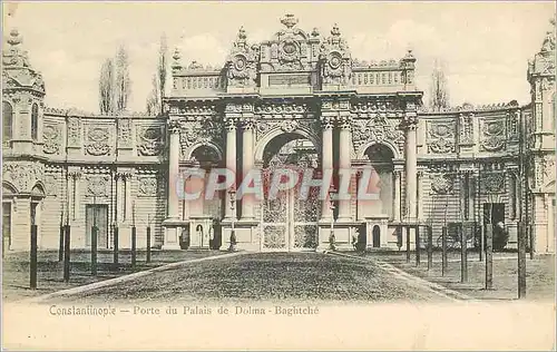 Cartes postales Constantinople porte du palais de dolma baghtche