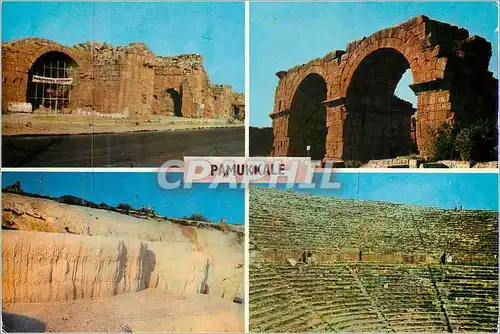 Moderne Karte Turkey pamukkale denizli hierapolis mukadees sehirden dort muhtelif gorunus