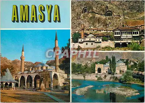 Cartes postales moderne Turkey aydin amasya some views from the city