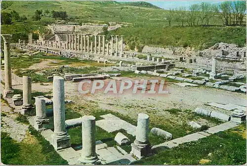 Moderne Karte Turkey Bergama Pergame Aesculapium vue generale