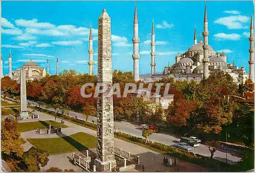 Cartes postales moderne Istanbul Turkey Hippodrome et la mosquee bleue