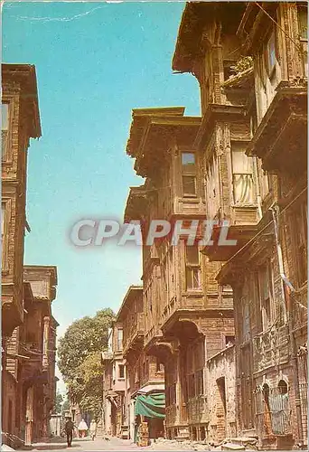 Cartes postales moderne Istanbul Turkey Une vue de l'anciennes maisons de Istanbul