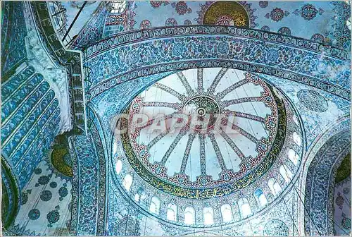 Moderne Karte Istanbul Turkey Interieure de la Mosquee Bleue