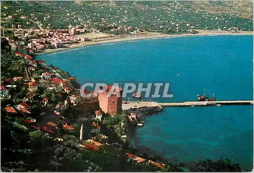 Cartes postales moderne Turkey Kaleden Kizil Kule ve Limana bir bakis