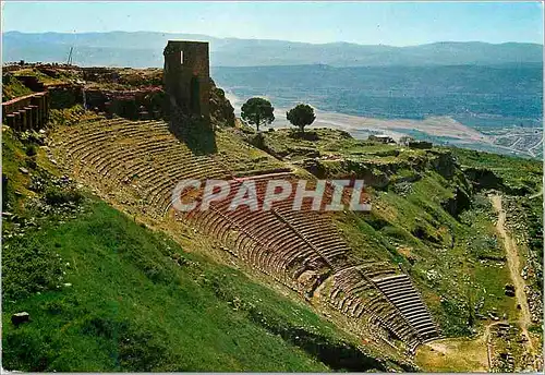 Moderne Karte Bergama Turkey Le theatre de l'Acropole