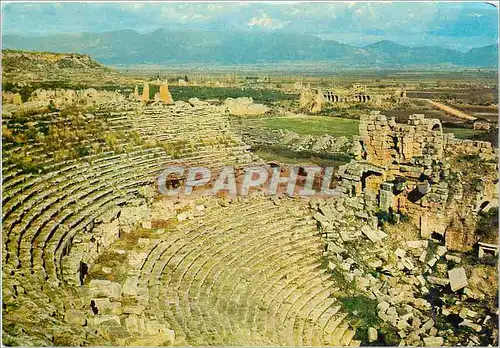 Moderne Karte Turkey Antalya The historian Perge Theatre