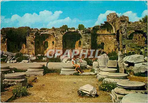Cartes postales moderne Turkey Antalya Side l'emplacement d'un temple