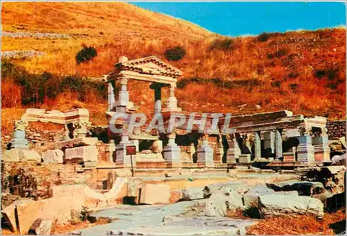 Moderne Karte Turkey Ephesus Fontaine de Trayan