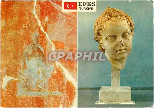 Cartes postales moderne Turkey Ephesus Socrates and the head of Eros