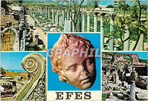 Cartes postales moderne Turkey Ephesus Agora Temple de Serapis La statue de l'enfant qui rit la maison de l'amour