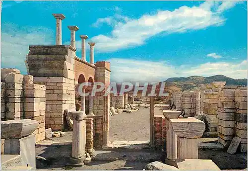 Moderne Karte Izmir Turkey Ephesus St John's Basilica