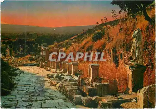 Moderne Karte Turkey Ephesus A view of Arcadien Street