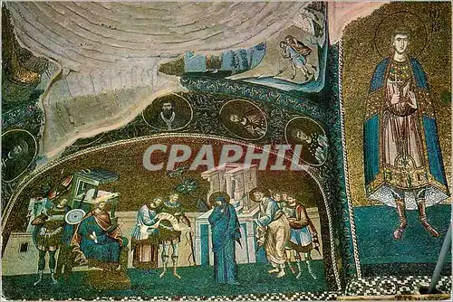 Cartes postales moderne Istanbul Turkey Byzantin mosaique du musee de Khora (XIV siecle)