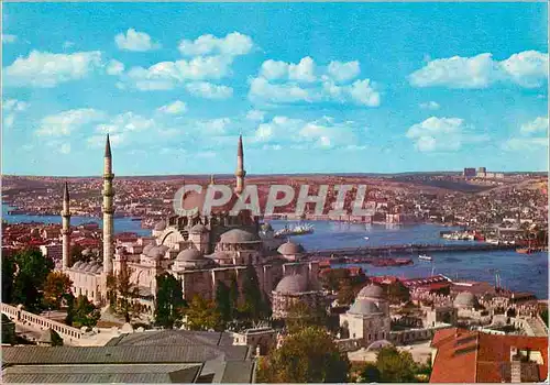 Cartes postales moderne Istanbul Turkey The Mosque of Soliman the Magnificent and Golden Korn