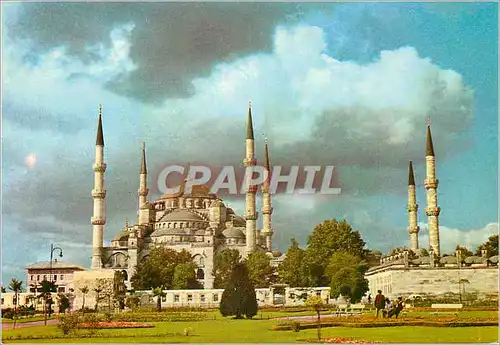Moderne Karte Istanbul Turkey Sultan Ahmet Camii