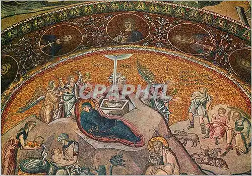 Moderne Karte Istanbul Turkey Byzantin mosaic from Khora Museum