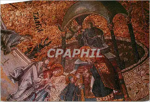 Moderne Karte Istanbul Turkey Byzantin mosaic from Khora Museum