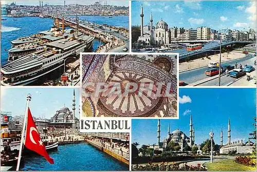 Moderne Karte Istanbul Turkey Sultan Ahmet Camii