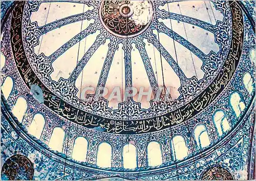 Moderne Karte Istanbul Turkey Sultan Ahmet Camiinin kubbesi