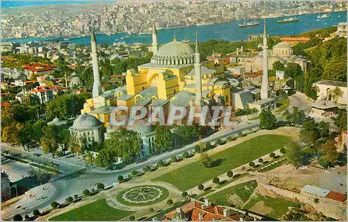 Moderne Karte Istanbul Turkey Saint Sophia Museum