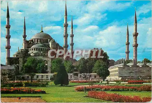 Moderne Karte Istanbul Turkey The Mosque of Sultan Ahmet
