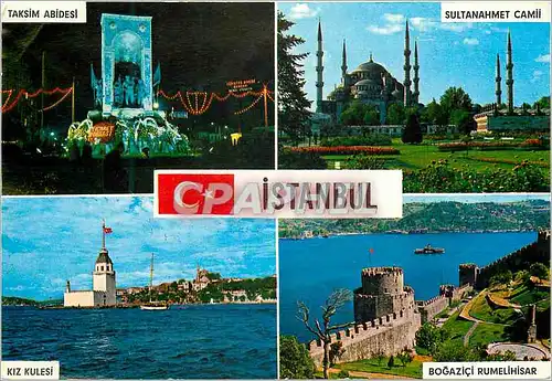 Moderne Karte Istanbul Turkey Salutation d'Istanbul