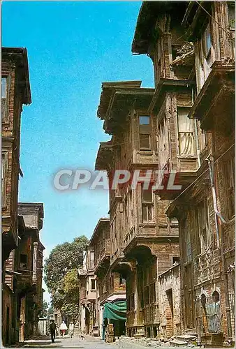 Cartes postales moderne Istanbul Turkey Une vue de l'anciennes maisons de Istanbul