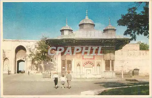 Cartes postales moderne Istanbul Turkey Fontain of Ahmet III