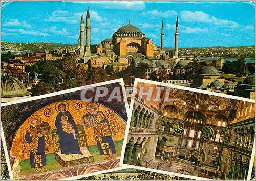 Cartes postales moderne Istanbul Turkey St Sophia Museum and it's interior