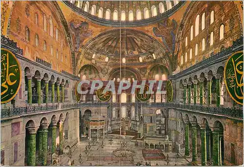 Cartes postales moderne Istanbul Turkey Interior of St Sophia Museum