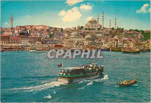 Cartes postales moderne Istanbul Turkey La Corne d'or et la Mosquee de Soliman le Magnifique