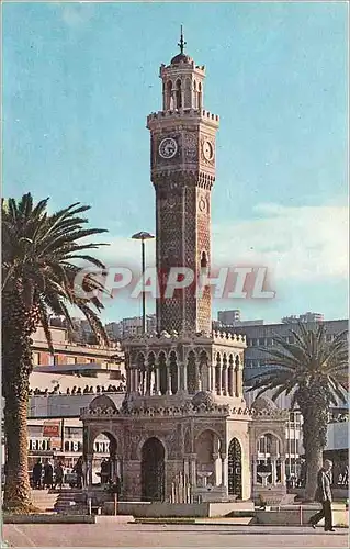 Cartes postales moderne Izmir Turkey Une vue de la tour l'horloge