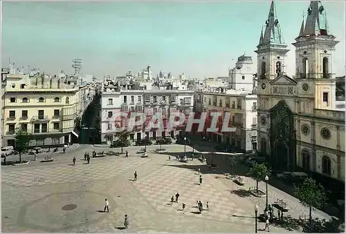 Cartes postales moderne Cadiz Iglesia y Plaza Jose Antonio