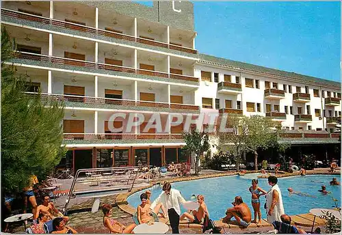 Moderne Karte Calafell Tarragona Piscine et Jardin Hotel Canada