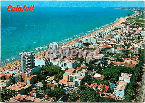 Moderne Karte Calafell Tarragona Plage