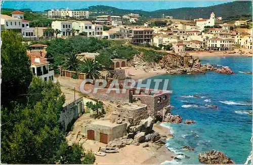 Moderne Karte Calella de palafrugell Costa Brava Vista general