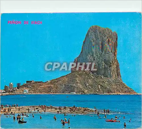 Cartes postales moderne Calpe (Alicante) La Plage et le Penon de Ifach