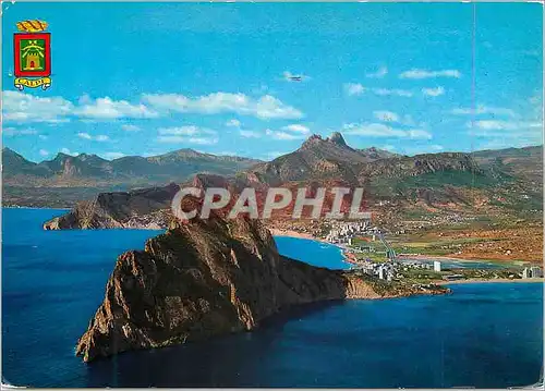 Cartes postales moderne Calpe (Alicante) Vue generale aerienne Rocher de Ifach